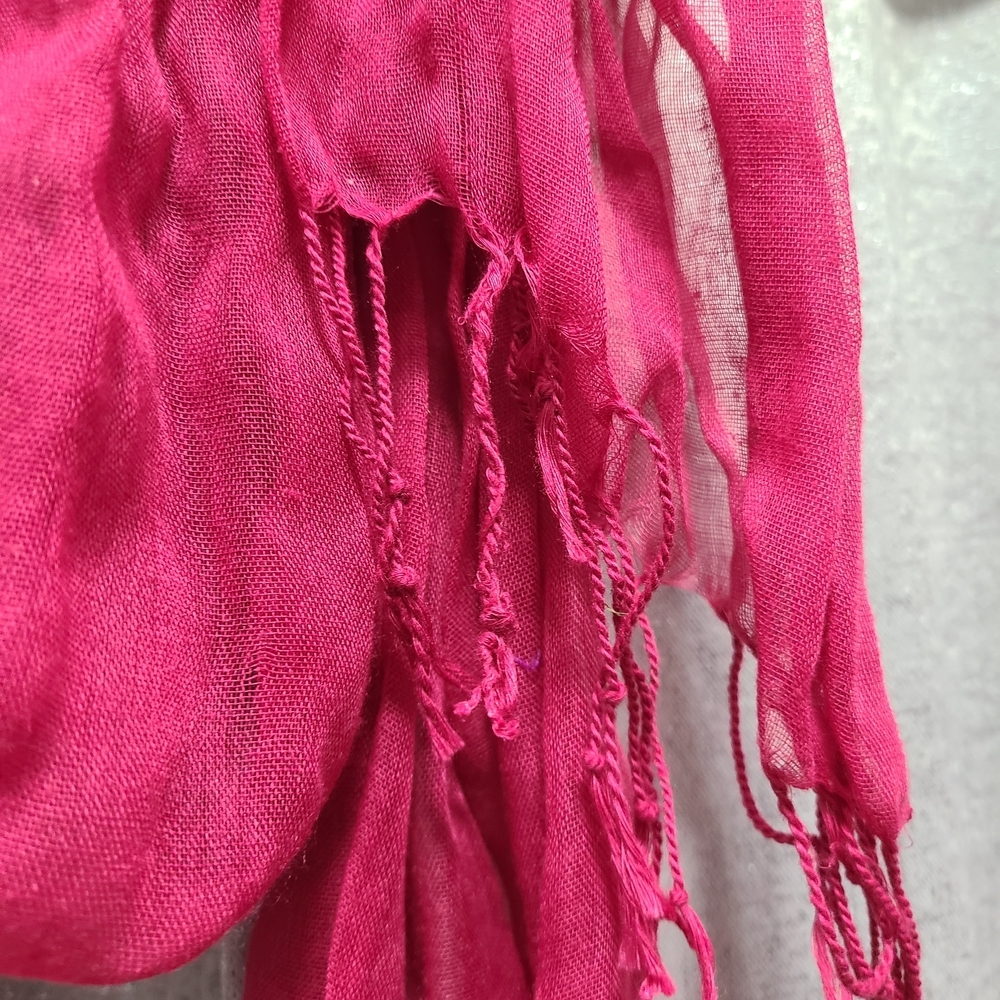 Y2K GAP Bright Pink Women's Scarf Vintage Flawed